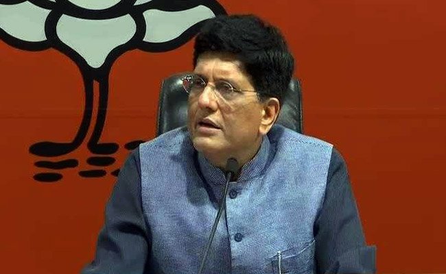 Rail employees protest against Goyal over pension scheme