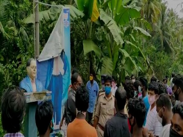 Unidentified miscreants vandalise Dr BR Ambedkar's statue in Andhra's East Godavari