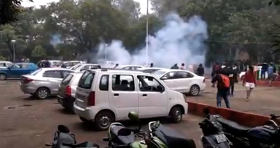 Jamia protests: Students allege use of tear gas by protesters