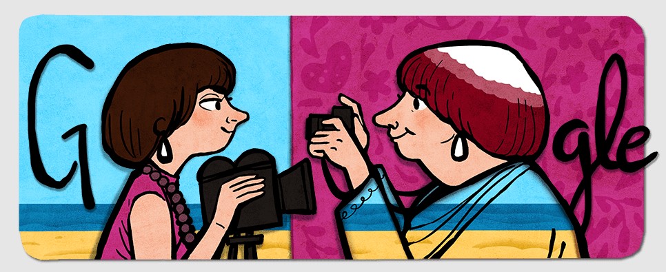 Agnès Varda Honored with Google Doodle for Lifetime Achievement in Film and Art