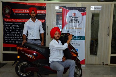 Chandigarh University Automobile Engineering Students Develop Biometric Security System for Two Wheeler