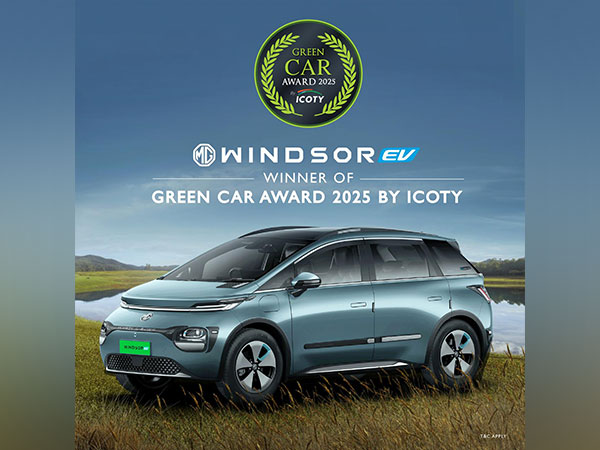 MG Windsor Secures Prestigious Green Car Award at ICOTY 2025