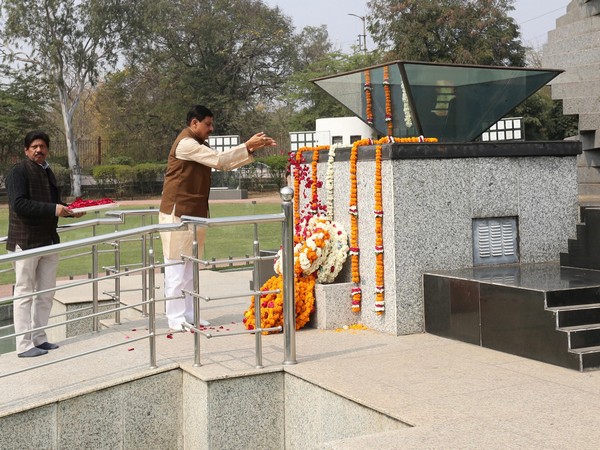 MP CM Mohan Yadav pays tribute to martyrs of Pulwama attack at Shaurya Smarak in Bhopal