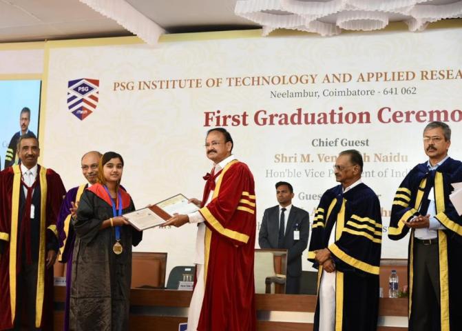 VP Naidu urges youngsters to always uphold ethical values at PSG Institute Ceremony