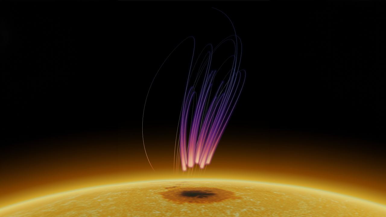 Scientists spot aurora-like radio bursts above sunspot