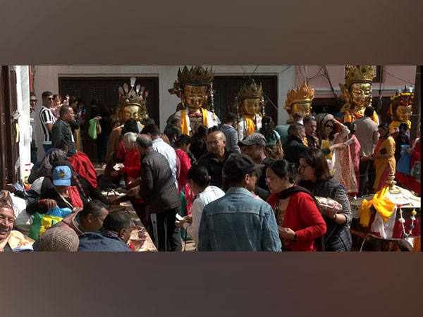 Buddhists bring 140 Buddha statues to celebrate Samyak Mahadan festival in Kathmandu