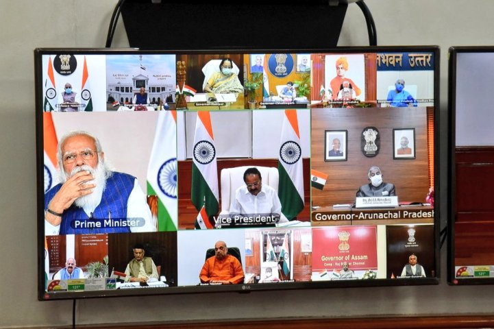 PM Modi interacts with Governors on Covid-19 situation and vaccination drive