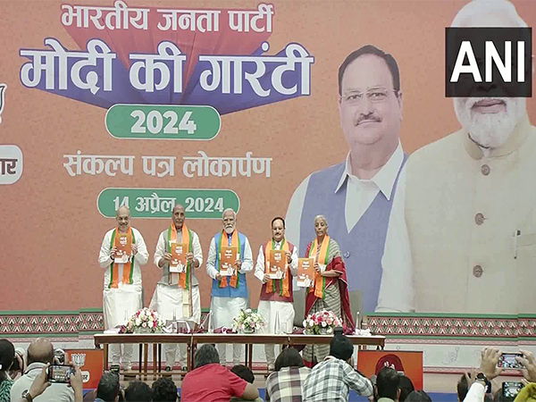 BJP launches its manifesto 'Sankalap Patra' for 2024 Lok Sabha polls