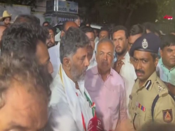 Karnataka polls: Shivakumar stages 'dharna' alleging govt machinery's misuse post BJP's narrow win in Jayanagar