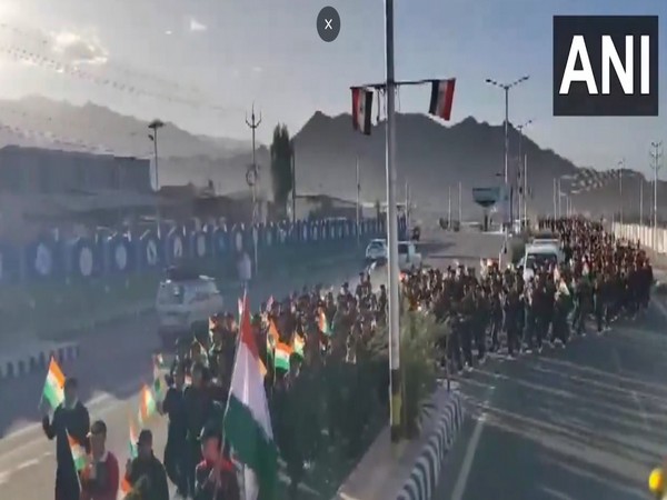 Indian Army Leads 'Tiranga Yatra' Ahead of 78th Independence Day in Ladakh