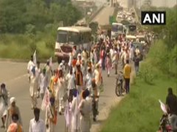 Kisan Mazdoor Sangharsh Committee stages protest in Amritsar against agriculture ordinances