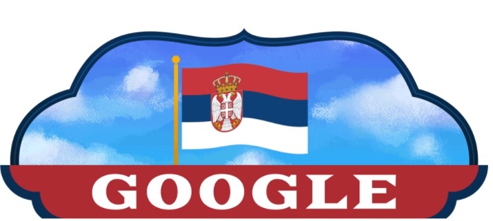Google doodle celebrates Serbia’s National Day!