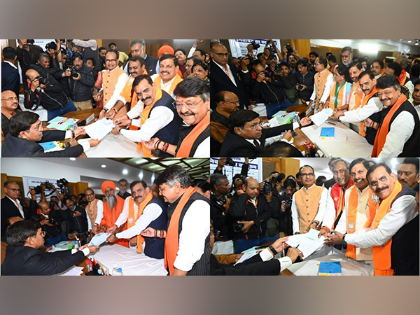 Madhya Pradesh: L Murugan, Maya Naroliya, Bansilal Gurjar, Umesh Nath Maharaj file nomination papers for Rajya Sabha polls
