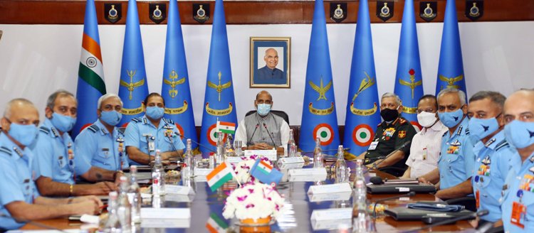 Rajnath Singh addresses biannual IAF Commanders’ Conference 2021