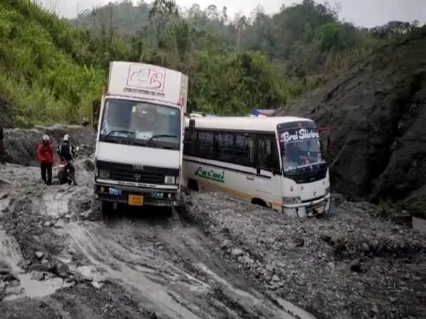 Landslide in Assam's Dima Hasao hits traffic movement on NH-54E 