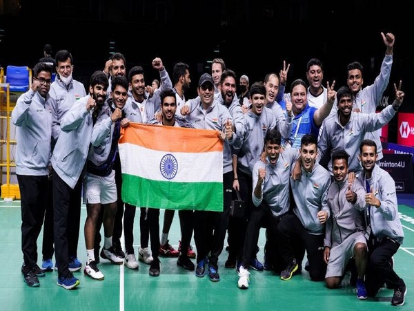 Anurag Thakur congratulates Indian men's badminton team for winning first-ever Thomas Cup trophy