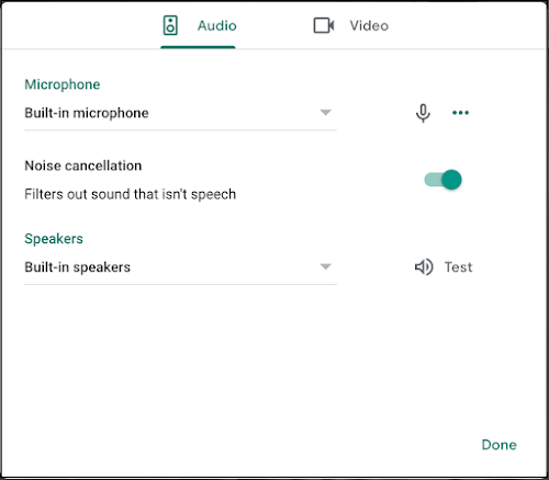 Google Meet noise cancellation now available to more Workspace users