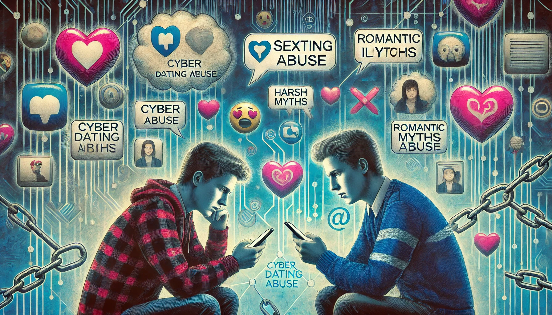 Unveiling Cyber Dating Abuse: The Impact of Sexting, Bullying, and Romantic Myths in Teens