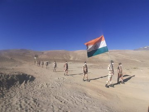 ITBP troops celebrate Independence Day at 16,000 feet in Ladakh