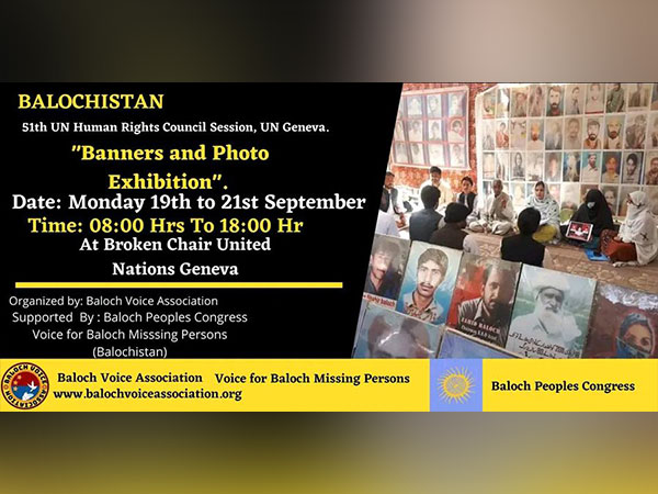 51st session of UNHRC: Baloch rights group to organize 3-day exhibition on enforced disappearances 