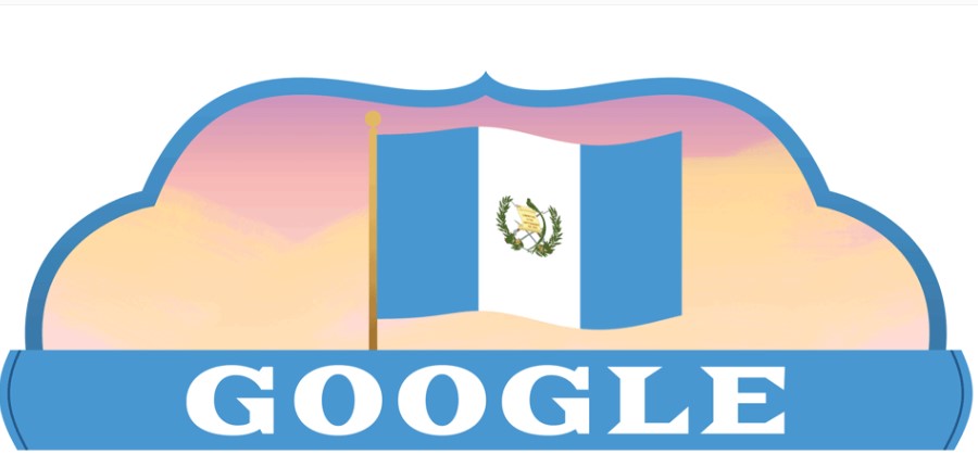 Google doodle celebrates Independence Day of Guatemala!