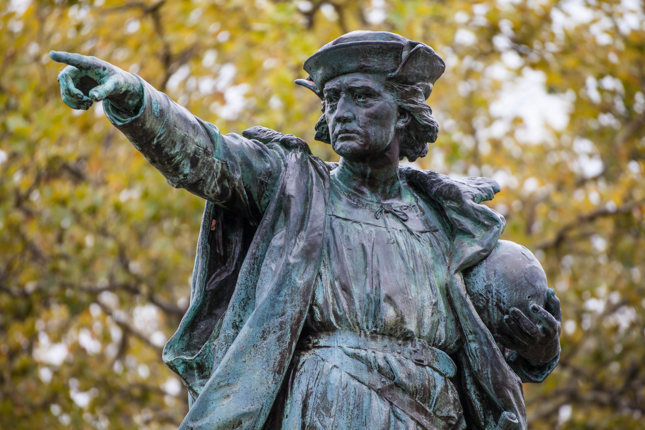 Columbus statues vandalized on US holiday named for him