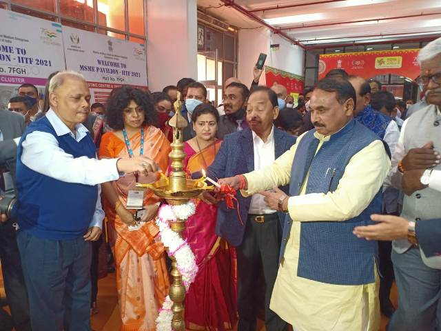 Narayan Tatu Rane inaugurates MSME PAVILION at 40th IITF