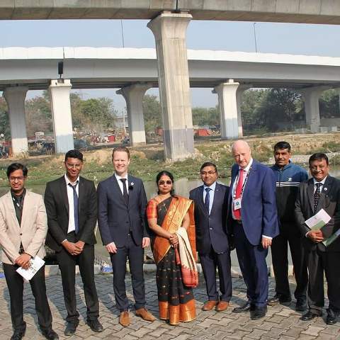 Denmark Foreign Minister visits Barapullah drain to see water sector challenges 