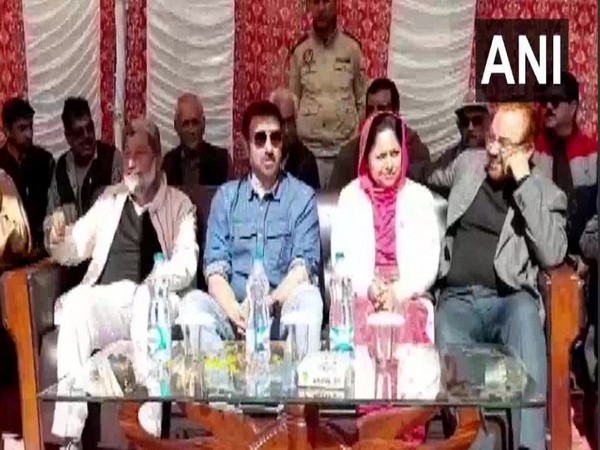 BJP MP Sunny Deol attends rally in Pathankot  