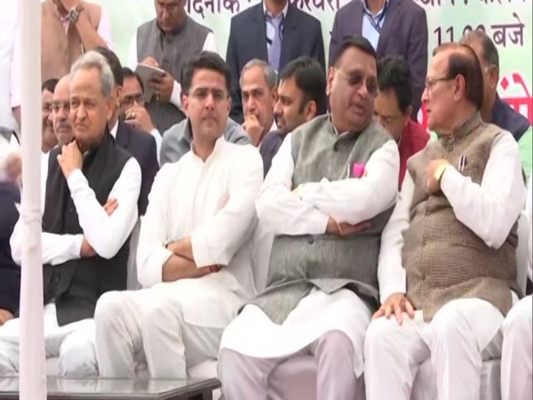 Rajasthan Congress stages protest against 'anti-reservation stance' of Modi govt