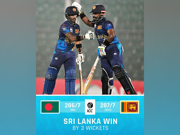 Nissanka's ton guides Sri Lanka to victory over Bangladesh by 3 wickets