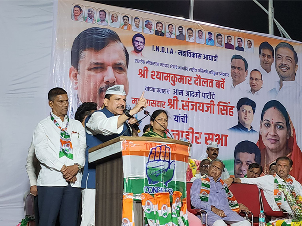 AAP leader Sanjay Singh holds public meeting in Nagpur in support of Congress' Ramtek LS candidate