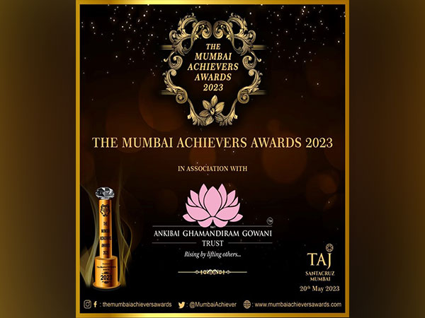 Ankibai Ghamandiram Gowani Trust, founded by Nidarshana Gowani, announced as associate sponsors For Mumbai Achievers Awards 2023, in association with TBB-Thebigbang