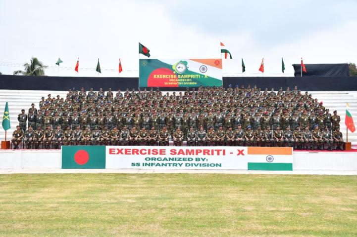 Indo-Bangladesh Joint Military Exercise SAMPRITI-X concludes at Jashore 