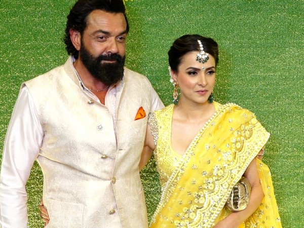 Bobby Deol, wife Tanya serve couple goals at 'bhatija' Karan's sangeet, dance on 'Humko sirf tumse pyaar hai'