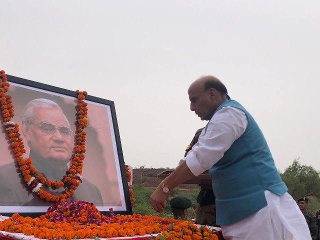 Rajnath Singh describes ex PM Atal ji as one of stalwarts of Independent India