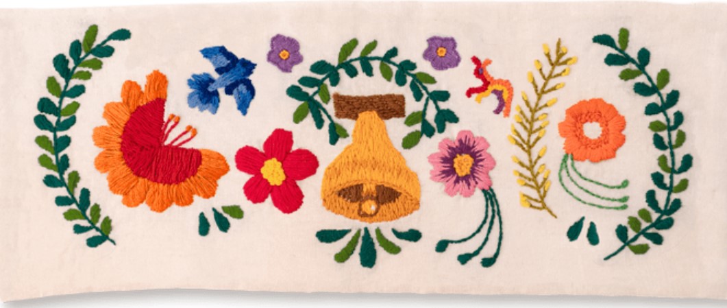 Google celebrates Mexico’s Independence Day with a beautiful hand-embroidered design
