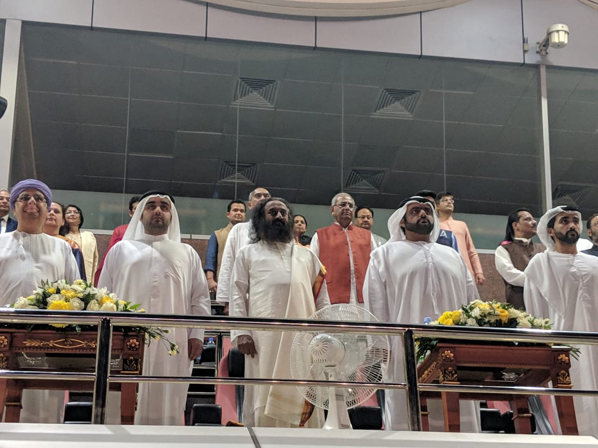 Ravi Shankar held first meditation programme in UAE