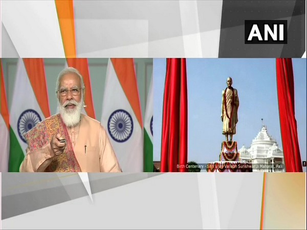 PM Modi unveils 'Statue of Peace' to mark 151st birth anniversary of Jainacharya Vijay Vallabh