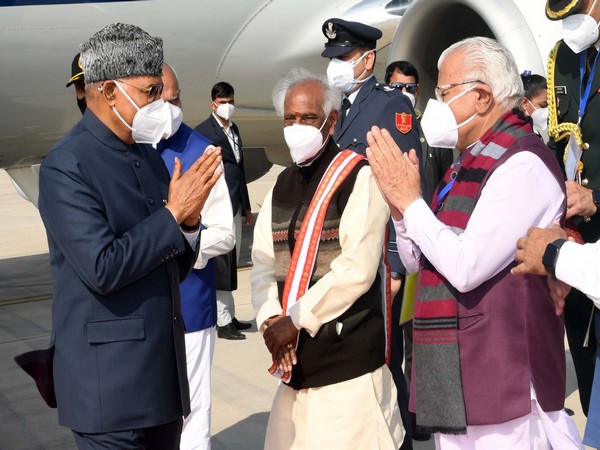 President Ram Nath Kovind reaches Chandigarh