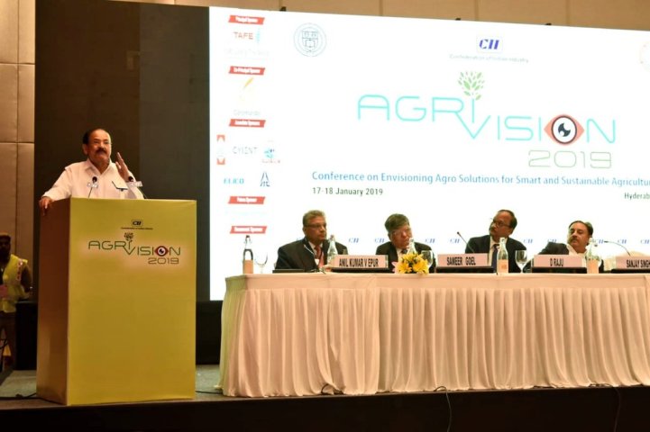 Vice President inaugurates Agri-Vision 2019 two-day conference at Hyderabad