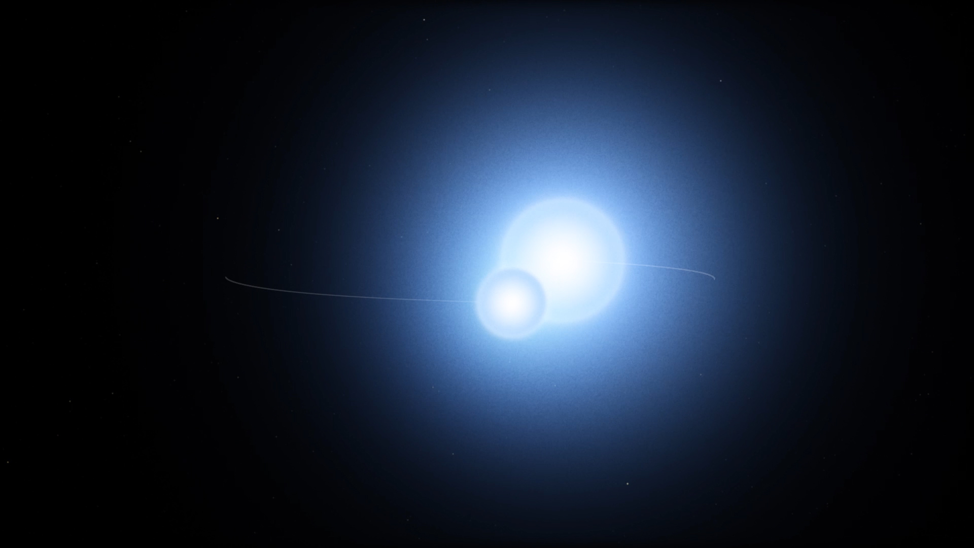 Ancient north star and its fainter companion regularly eclipse each other