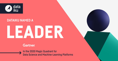 Dataiku Named a Leader In the Gartner 2020 Magic Quadrant For Data Science And Machine-Learning Platforms