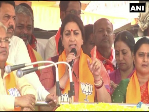 Cong insulted motherland, shouldn't get single vote: Irani in Karnataka 