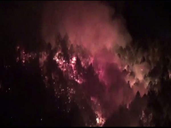 Uttarkhand: Fire breaks out in Tehri's Chhamund forest 