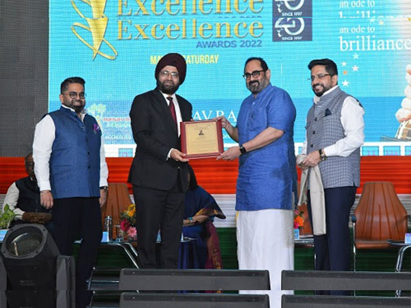 Rajeev Chandrasekhar, Minister of State felicitated awardees at the 6th Manav Rachna Excellence Awards