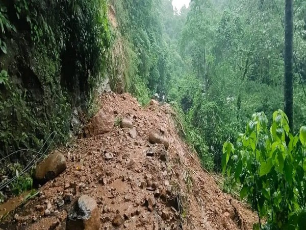 Heavy rainfall triggers landslide in Meghalaya's West Jaintia Hills 