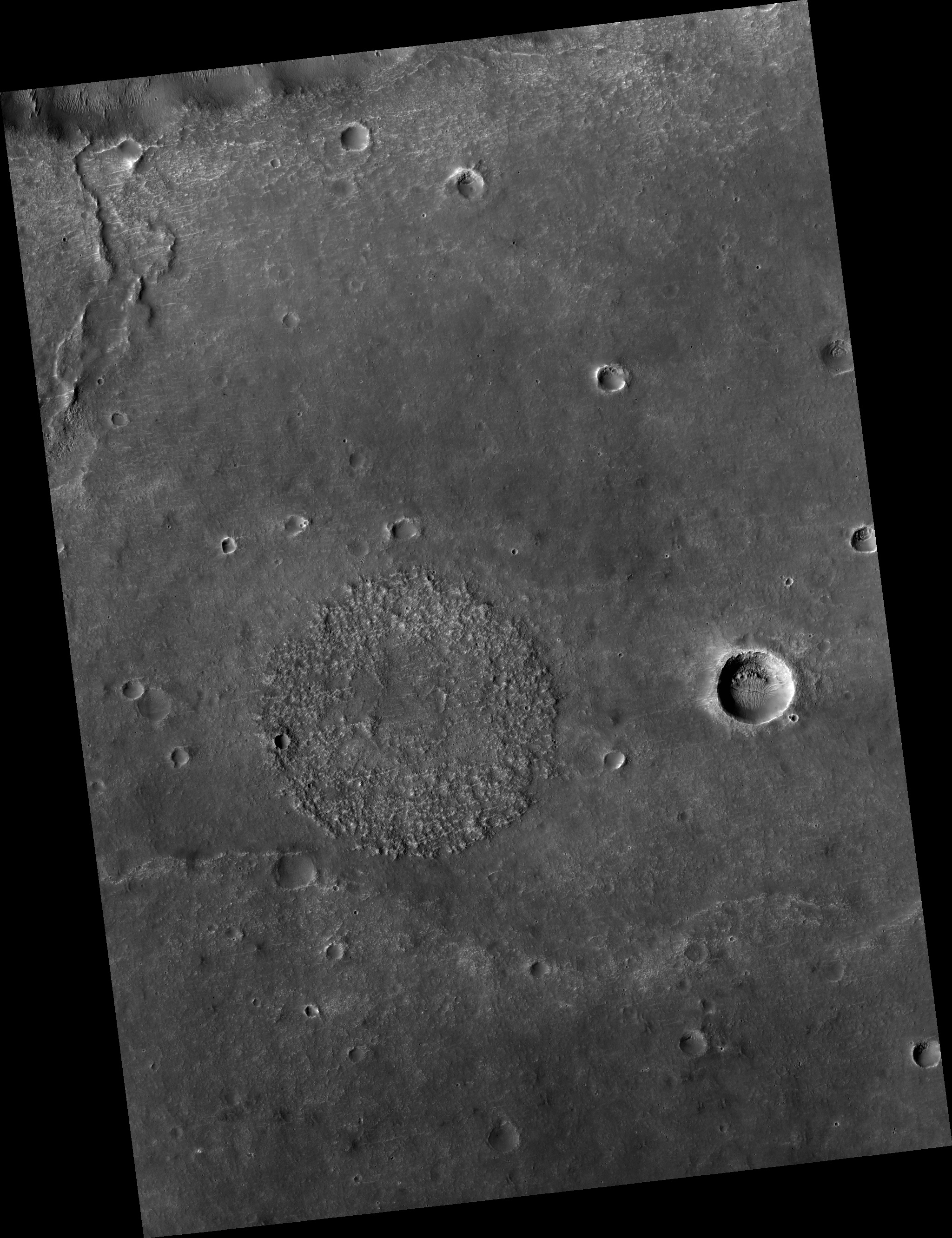 Circular feature on Mars reveals potential remnants of ancient impact crater