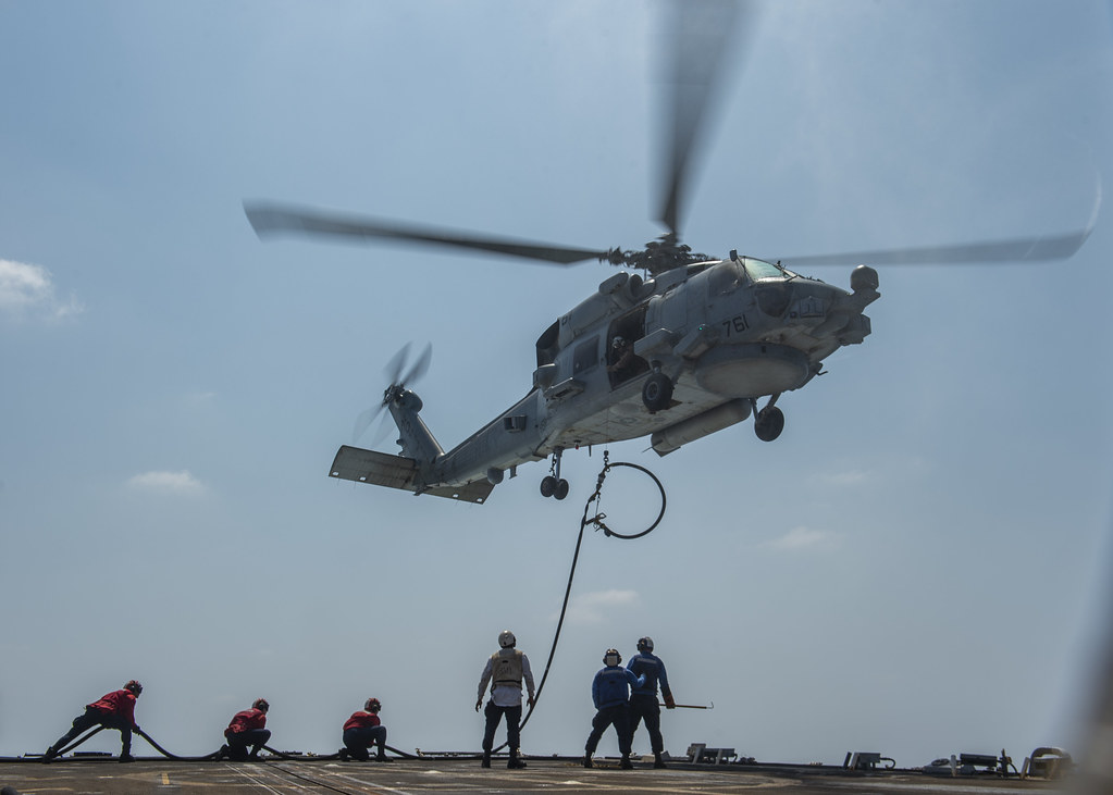 US Navy hands over MH-60R maritime helicopters to India
