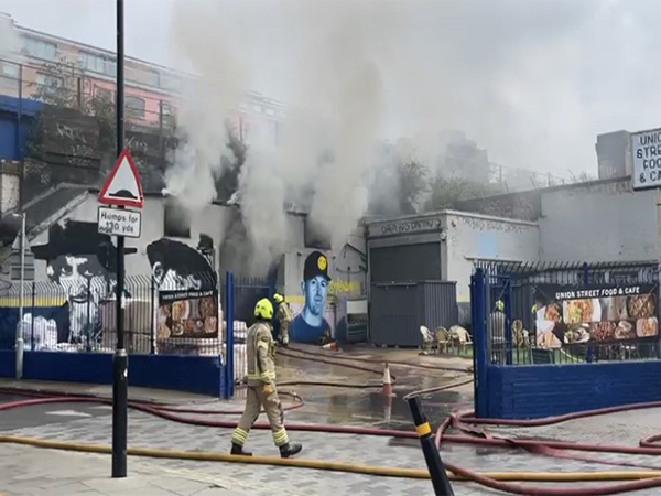 Large blaze in central London railway arch under control - fire service